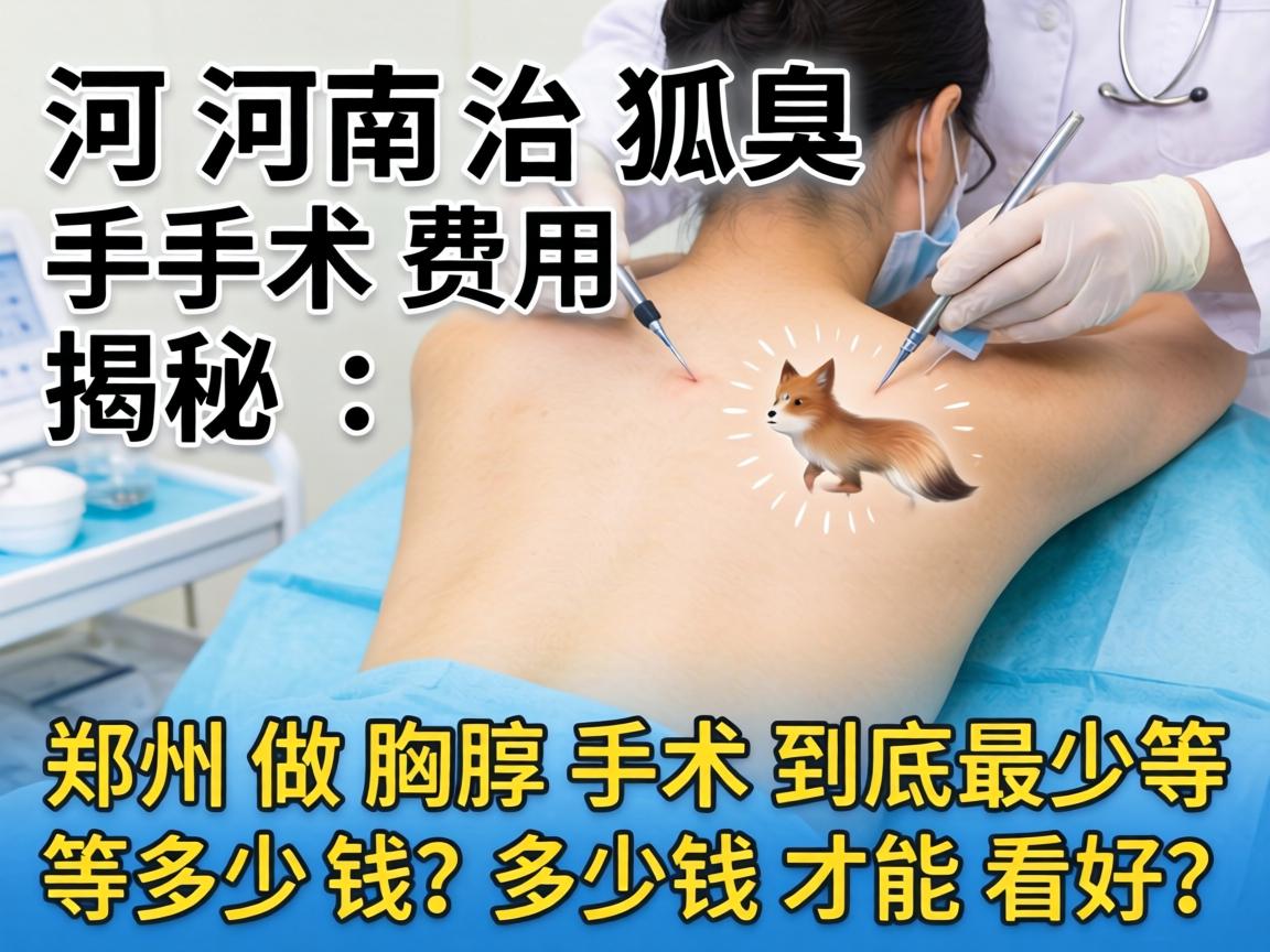 河南治狐臭手术费用揭秘,在郑州做腋臭手术到底最少要多少钱?多少钱才能看好? 河南治狐臭手术费用揭秘,在郑州做腋臭手术到底最少要多少钱?多少钱才能看好?