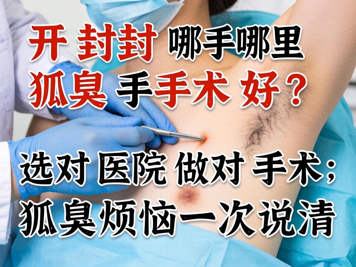 开封哪里狐臭手术好?选对医院做对手术,狐臭烦恼一次说清 开封哪里狐臭手术好?选对医院做对手术,狐臭烦恼一次说清