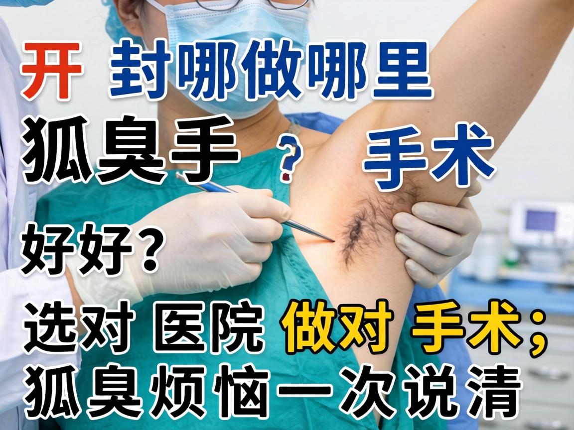 开封哪里狐臭手术好?选对医院做对手术,狐臭烦恼一次说清 开封哪里狐臭手术好?选对医院做对手术,狐臭烦恼一次说清