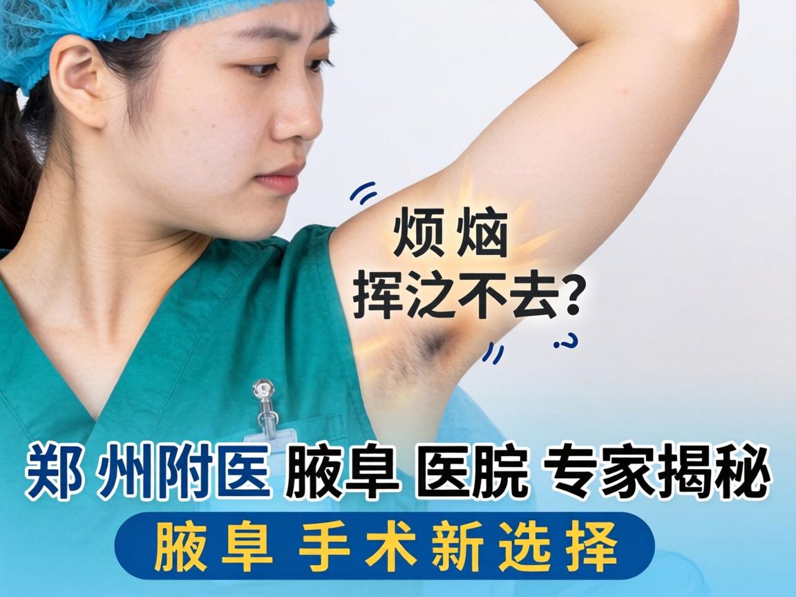 腋臭烦恼挥之不去?郑州附医腋臭医院专家揭秘腋臭手术新选择 腋臭烦恼挥之不去?郑州附医腋臭医院专家揭秘腋臭手术新选择