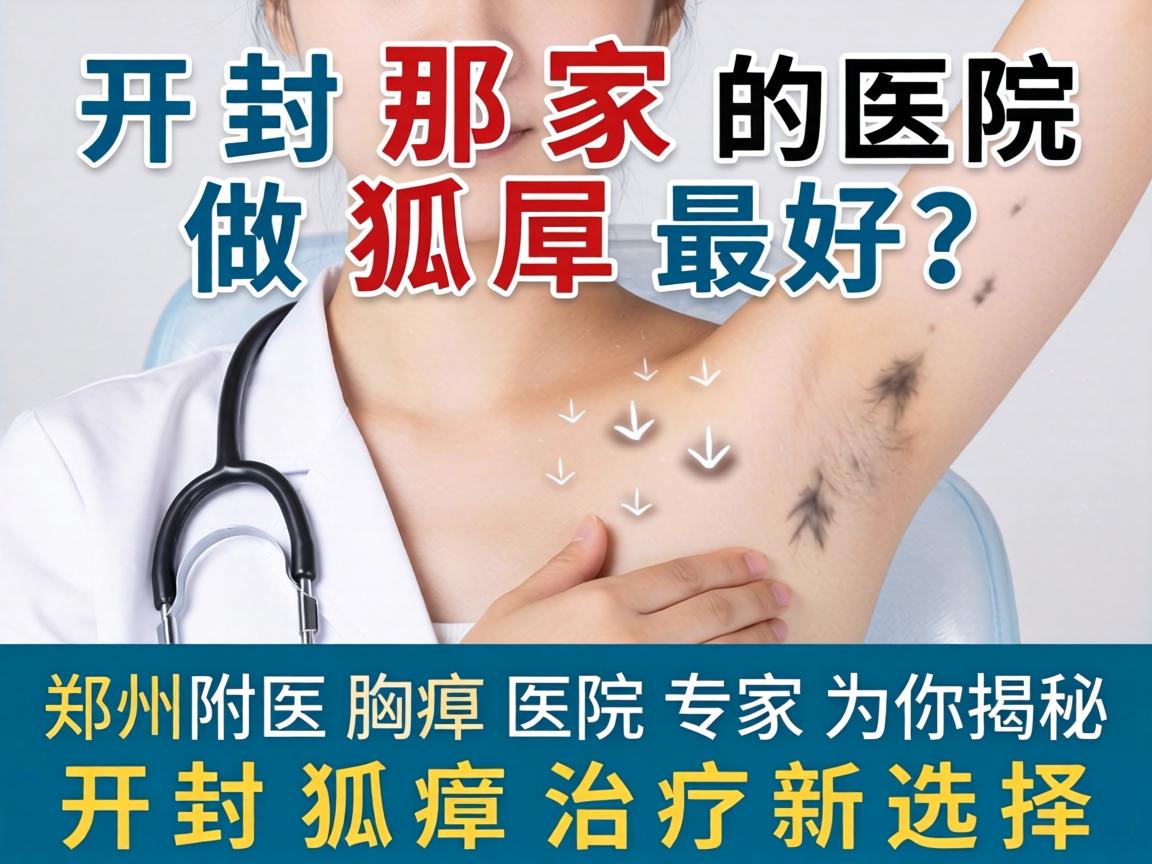 开封那家医院做狐臭最好？郑州附医腋臭医院专家为你揭秘开封狐臭治疗新选择