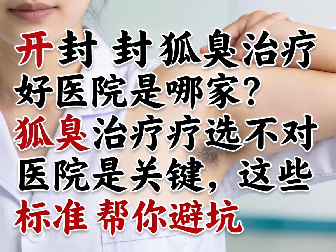 开封狐臭治疗好医院是哪家?狐臭治疗选对医院是关键,这些标准帮你避坑 开封狐臭治疗好医院是哪家?狐臭治疗选对医院是关键,这些标准帮你避坑