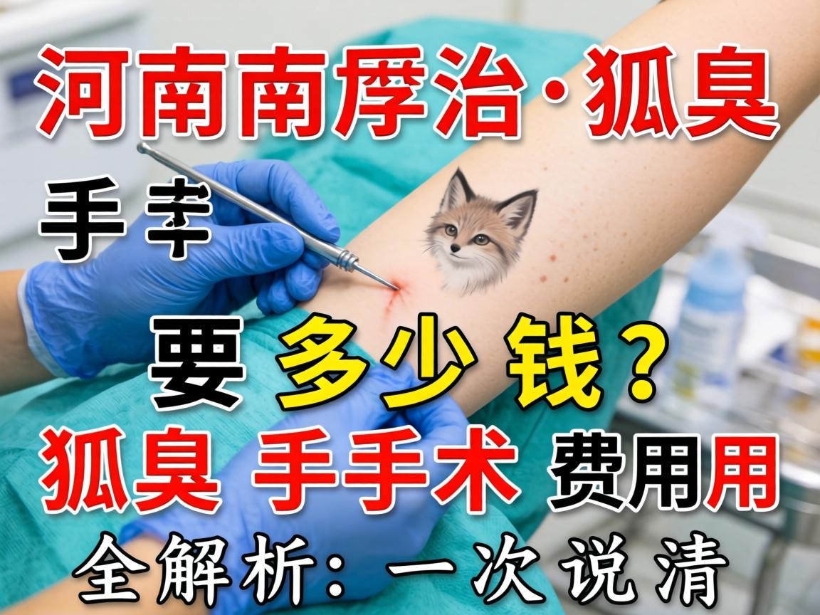 河南治狐臭手术要多少钱？狐臭手术费用全解析，一次说清