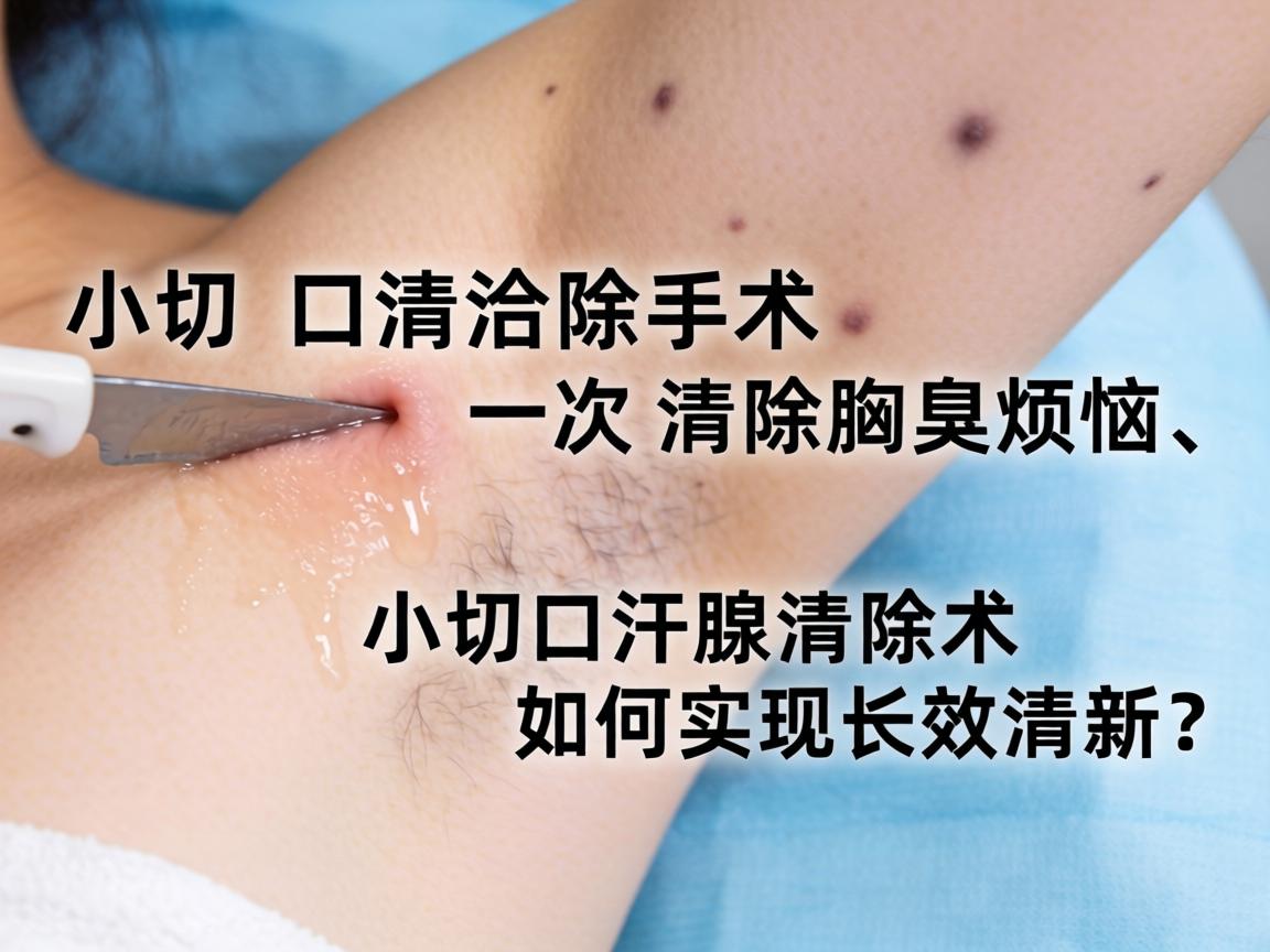 小切口汗腺清除术，一次清除腋臭烦恼，小切口汗腺清除术如何实现长效清新？