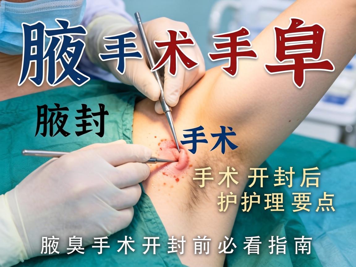 腋臭手术开封，腋臭手术开封后护理要点，腋臭手术开封前必看指南