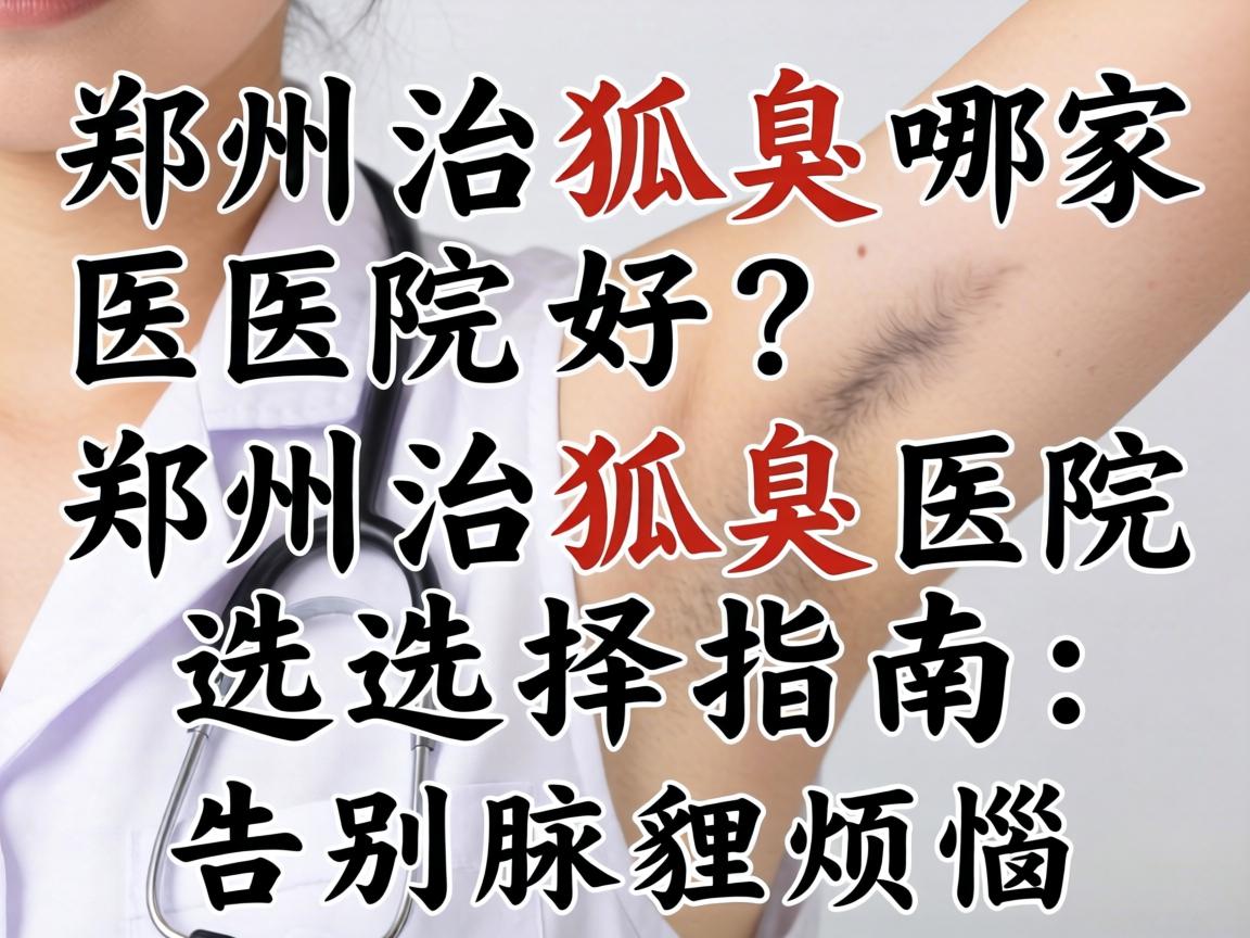 郑州治狐臭哪家医院好？郑州治狐臭医院选择指南，告别腋臭烦恼