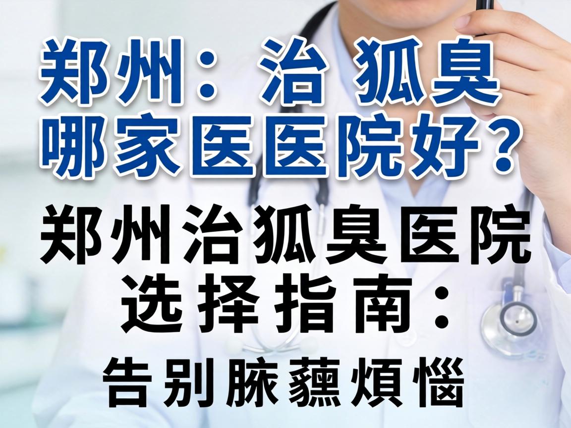 郑州治狐臭哪家医院好？郑州治狐臭医院选择指南，告别腋臭烦恼