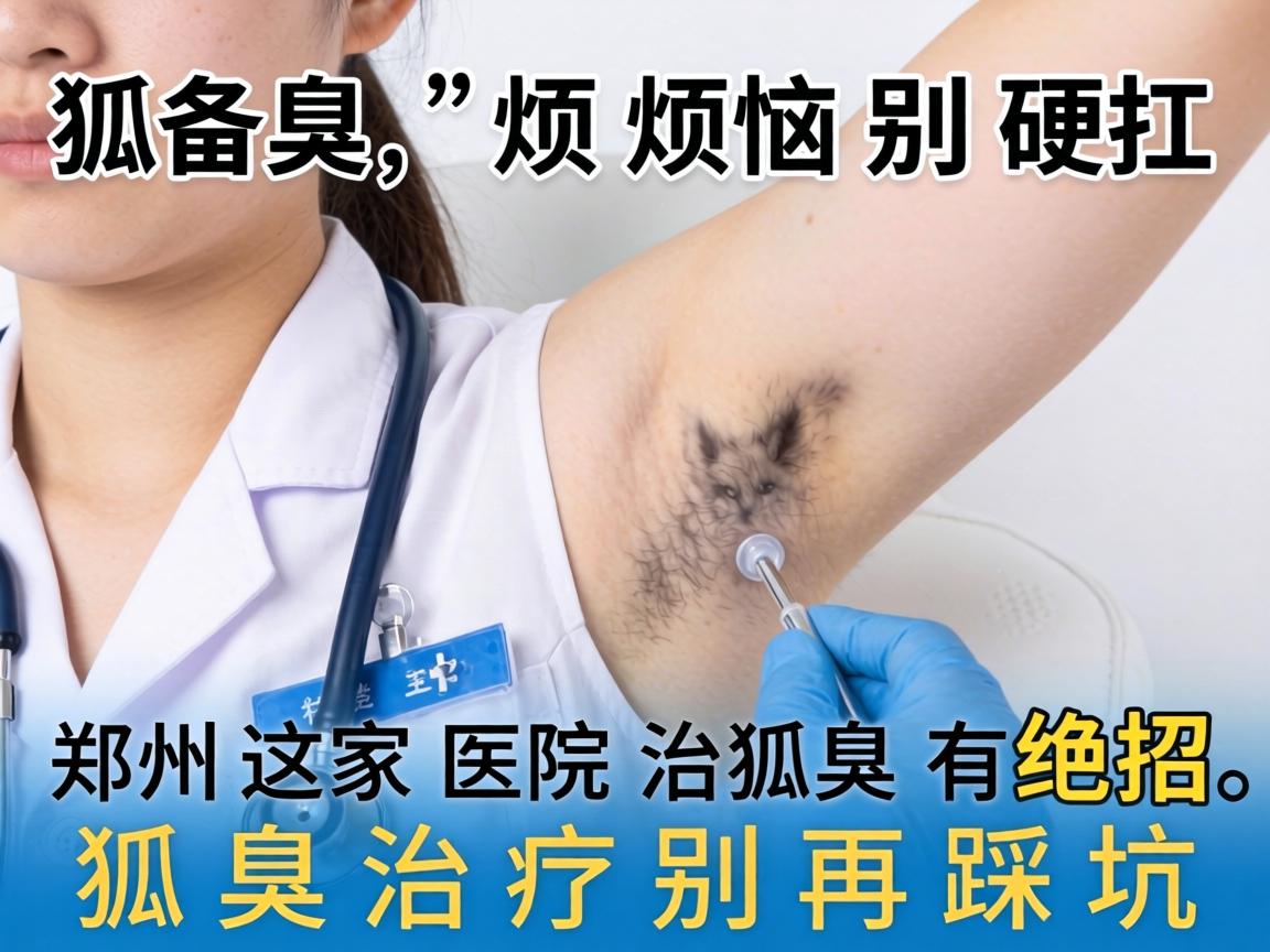 狐臭烦恼别硬扛,郑州这家医院治狐臭有绝招,狐臭治疗别再踩坑 狐臭烦恼别硬扛,郑州这家医院治狐臭有绝招,狐臭治疗别再踩坑