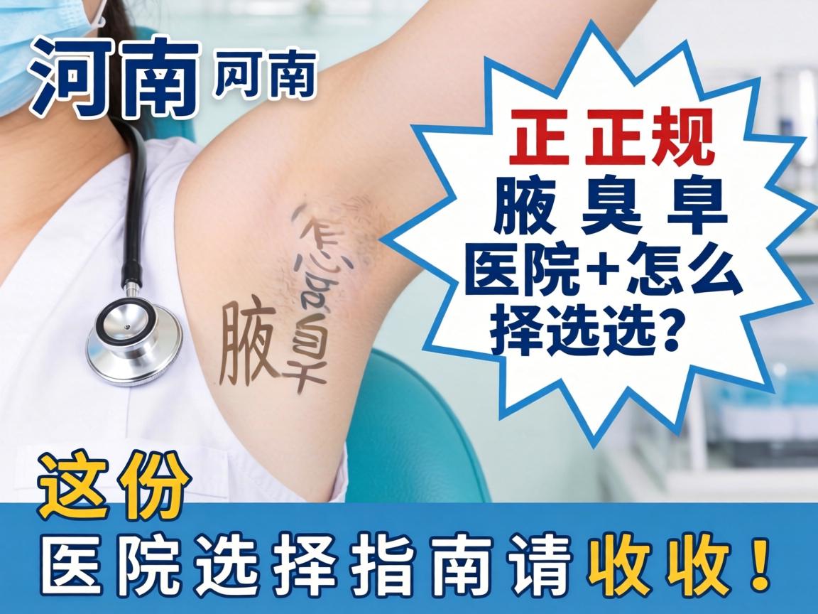 河南正规腋臭医院怎么选?这份医院选择指南请收好! 河南正规腋臭医院怎么选?这份医院选择指南请收好!