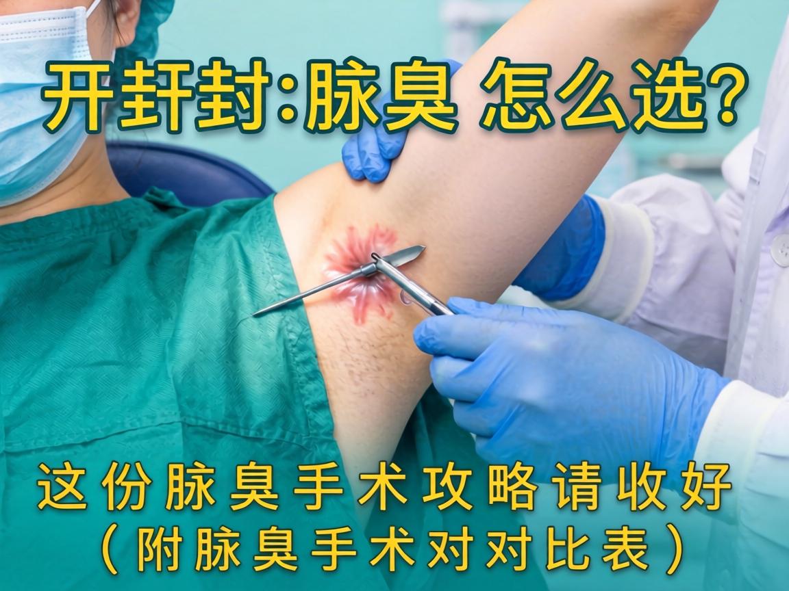 开封腋臭手术怎么选?这份腋臭手术攻略请收好(附腋臭手术对比表) 开封腋臭手术怎么选?这份腋臭手术攻略请收好(附腋臭手术对比表)
