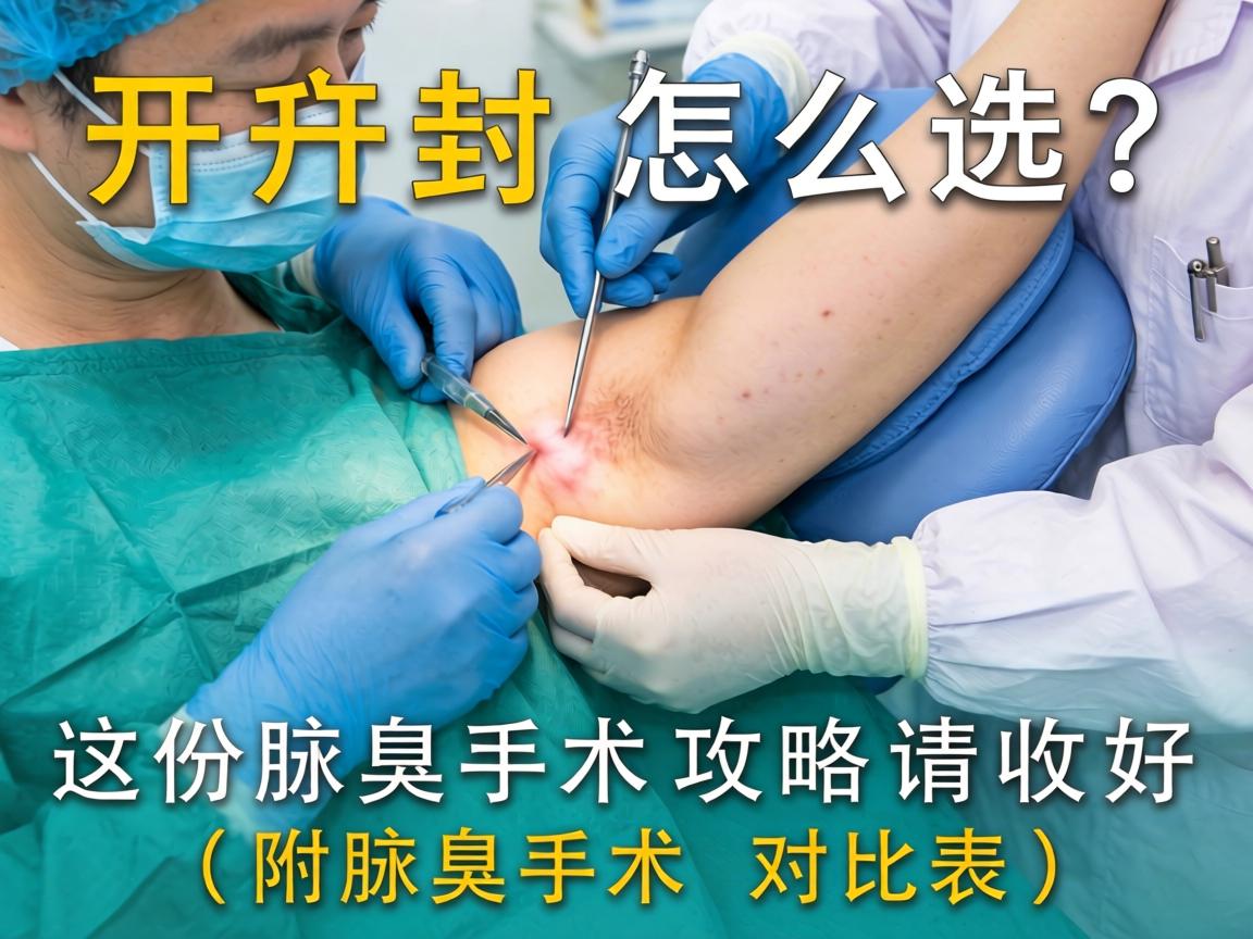 开封腋臭手术怎么选?这份腋臭手术攻略请收好(附腋臭手术对比表) 开封腋臭手术怎么选?这份腋臭手术攻略请收好(附腋臭手术对比表)