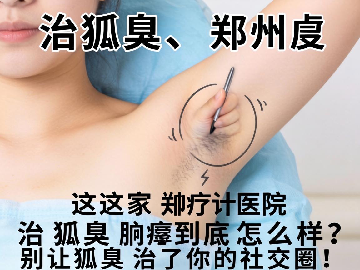治狐臭，郑州这家医院治狐臭到底怎么样？别让狐臭治了你的社交圈！