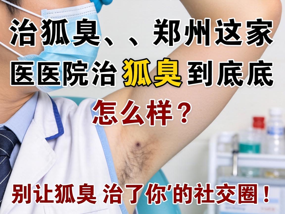 治狐臭，郑州这家医院治狐臭到底怎么样？别让狐臭治了你的社交圈！