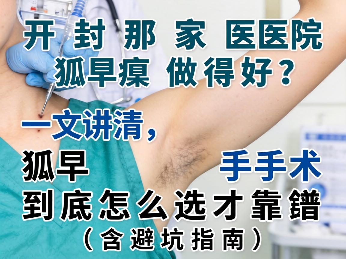 开封那家医院狐臭做得好?一文讲清,狐臭手术到底怎么选才靠谱(含避坑指南) 开封那家医院狐臭做得好?一文讲清,狐臭手术到底怎么选才靠谱(含避坑指南)