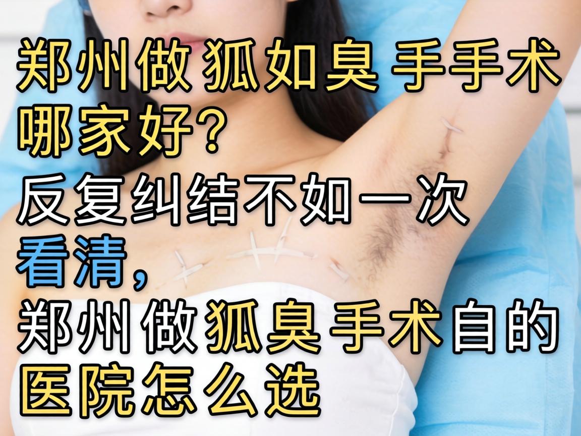 郑州做狐臭手术哪家好?反复纠结不如一次看清,郑州做狐臭手术的医院怎么选 郑州做狐臭手术哪家好?反复纠结不如一次看清,郑州做狐臭手术的医院怎么选