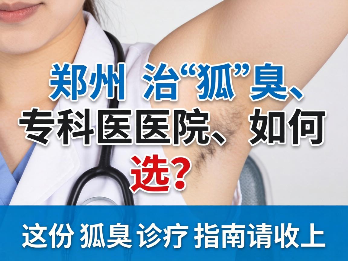 郑州治狐臭，专科医院如何选？这份狐臭诊疗指南请收好