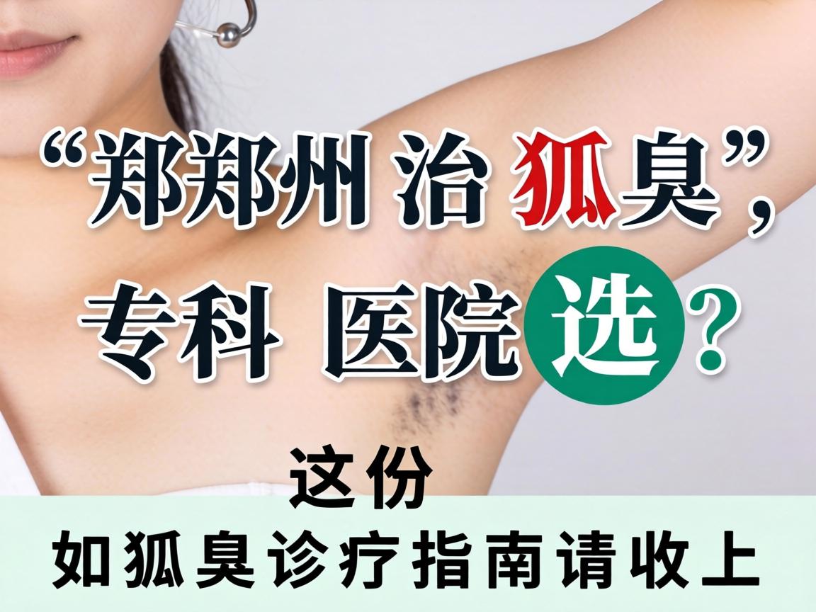 郑州治狐臭，专科医院如何选？这份狐臭诊疗指南请收好