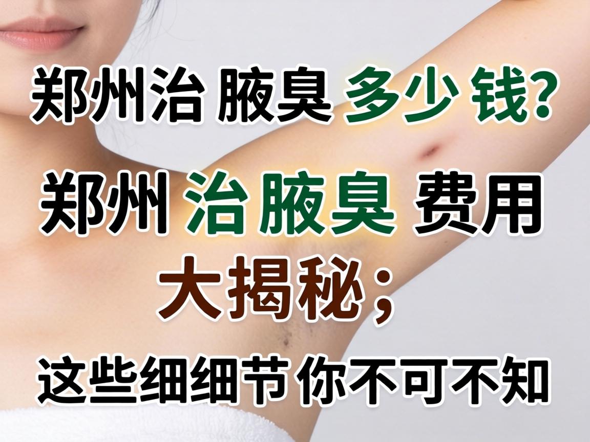 郑州治腋臭多少钱？郑州治腋臭费用大揭秘，这些细节你不可不知