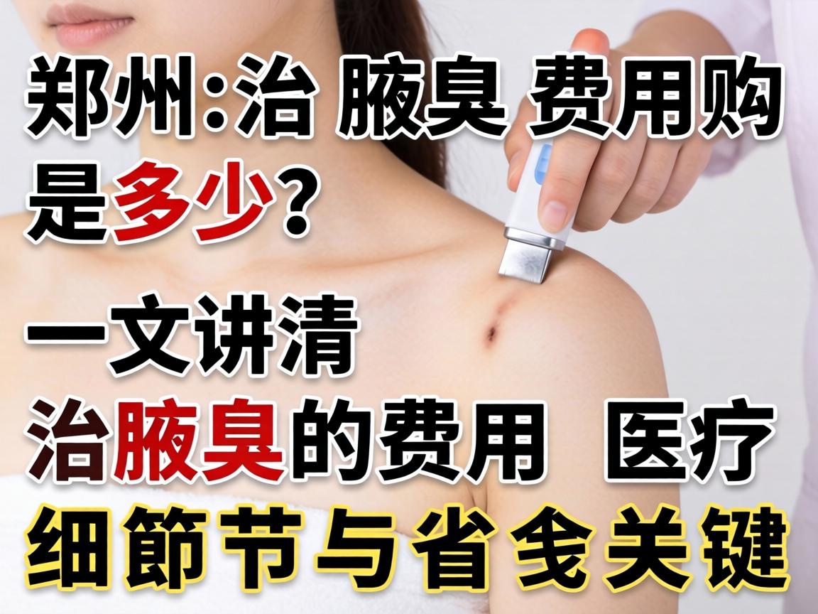 郑州治腋臭费用是多少？一文讲清治腋臭的费用细节与省钱关键