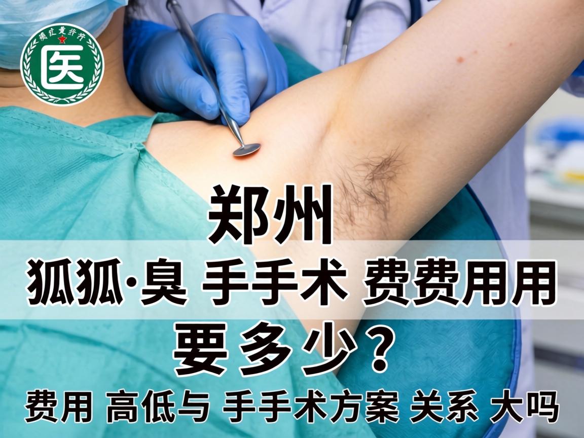 郑州狐臭手术费用要多少?费用高低与手术方案关系大吗? 郑州狐臭手术费用要多少?费用高低与手术方案关系大吗?