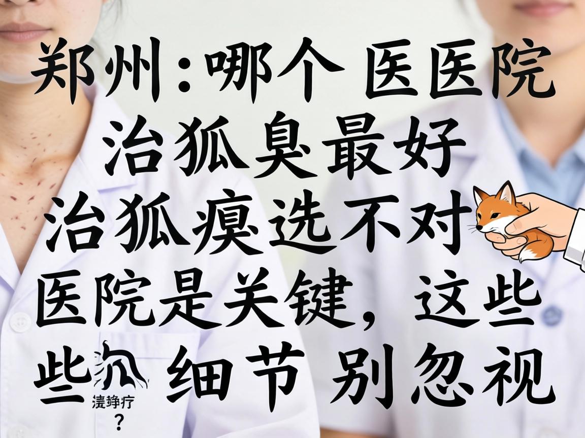 郑州哪个医院治狐臭最好？治狐臭选对医院是关键，这些细节别忽视