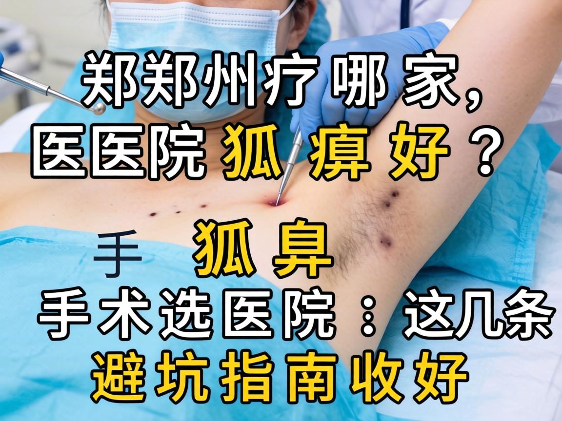 郑州哪家医院狐臭好?狐臭手术选医院,这几条避坑指南收好 郑州哪家医院狐臭好?狐臭手术选医院,这几条避坑指南收好