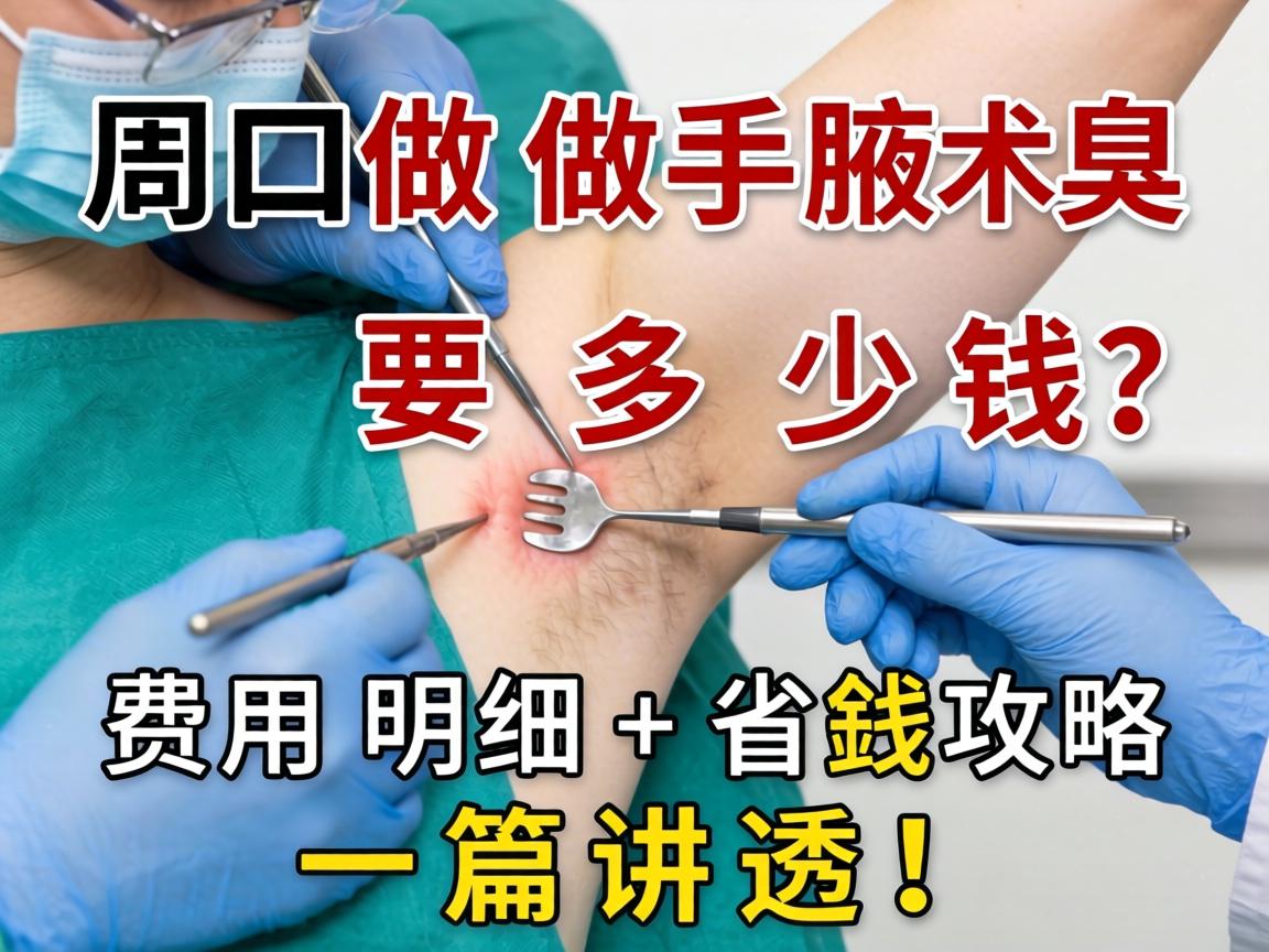 周口做腋臭手术要多少钱?费用明细+省钱攻略,一篇讲透! 周口做腋臭手术要多少钱?费用明细+省钱攻略,一篇讲透!