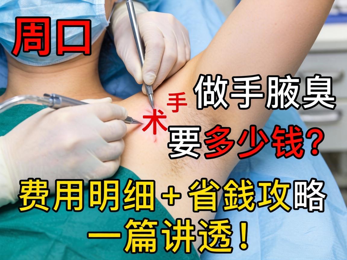 周口做腋臭手术要多少钱?费用明细+省钱攻略,一篇讲透! 周口做腋臭手术要多少钱?费用明细+省钱攻略,一篇讲透!