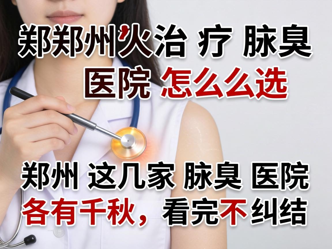 郑州治疗腋臭医院怎么选？郑州这几家腋臭医院各有千秋，看完不纠结