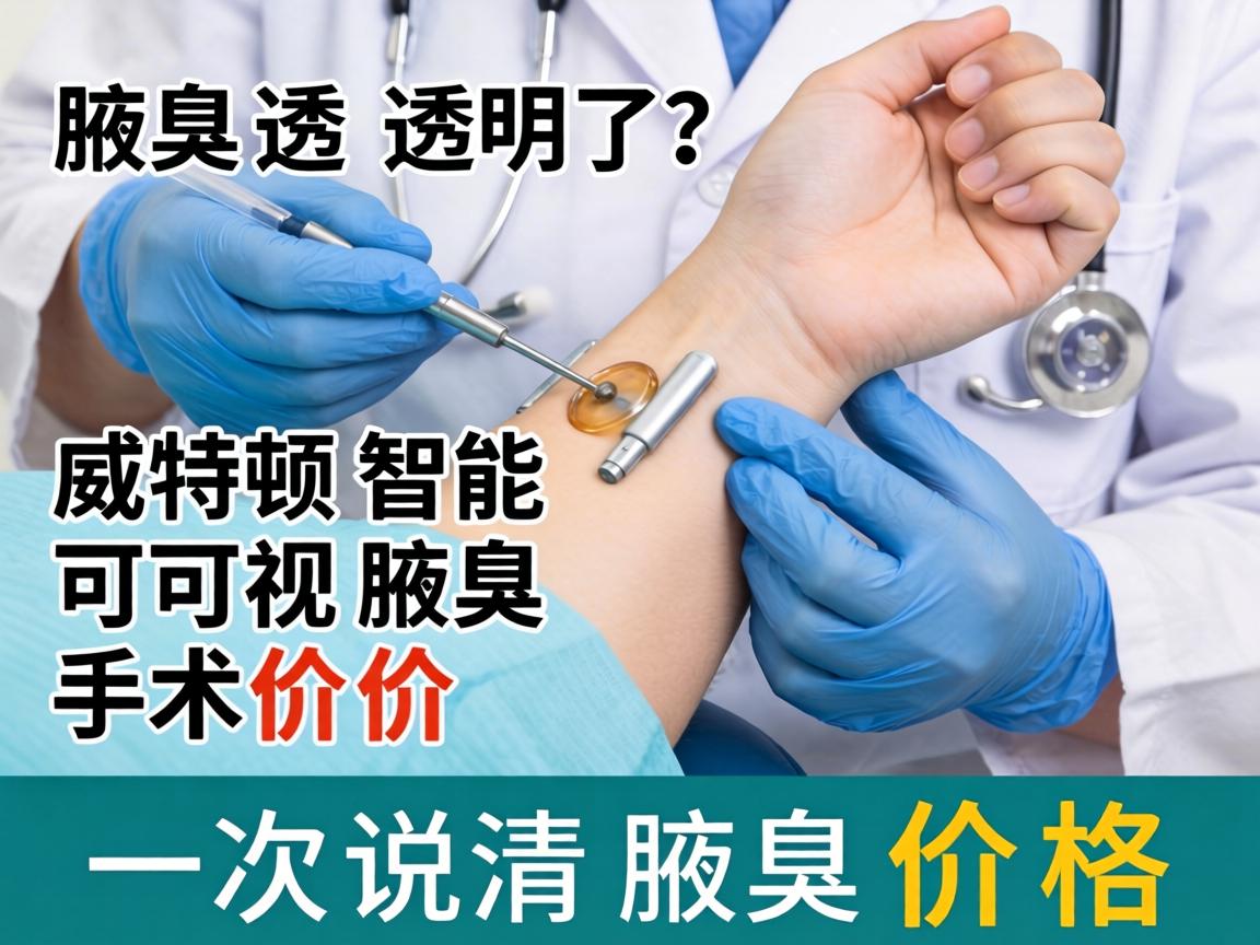 腋臭价格透明了?威特顿智能可视腋臭手术价格,一次说清腋臭价格 腋臭价格透明了?威特顿智能可视腋臭手术价格,一次说清腋臭价格