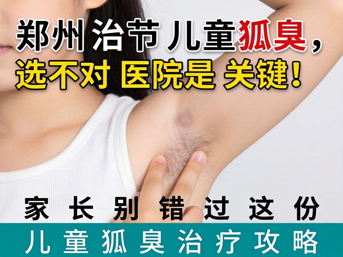 郑州治儿童狐臭,选对医院是关键!家长别错过这份儿童狐臭治疗攻略 郑州治儿童狐臭,选对医院是关键!家长别错过这份儿童狐臭治疗攻略