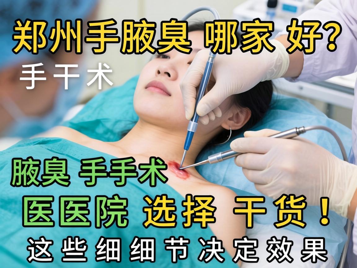 郑州腋臭手术哪家好?腋臭手术医院选择干货,这些细节决定效果 郑州腋臭手术哪家好?腋臭手术医院选择干货,这些细节决定效果