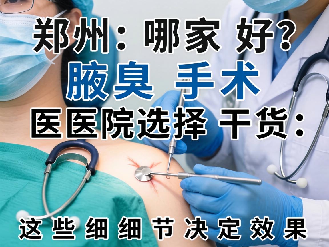 郑州腋臭手术哪家好?腋臭手术医院选择干货,这些细节决定效果 郑州腋臭手术哪家好?腋臭手术医院选择干货,这些细节决定效果
