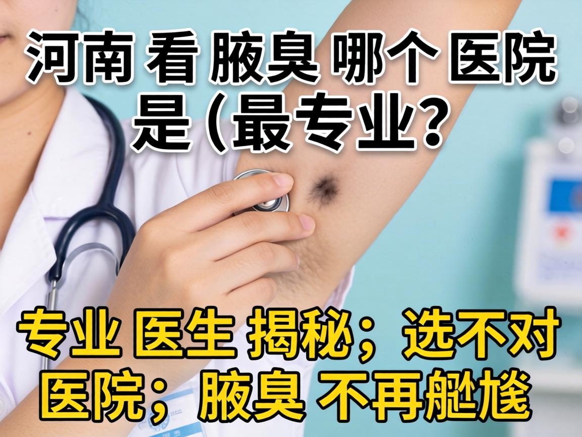 河南看腋臭哪个医院最专业？专业医生揭秘，选对医院，腋臭不再尴尬