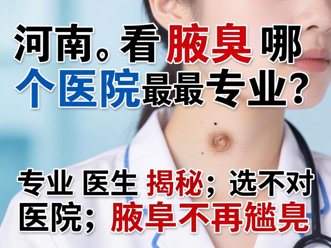 河南看腋臭哪个医院最专业？专业医生揭秘，选对医院，腋臭不再尴尬