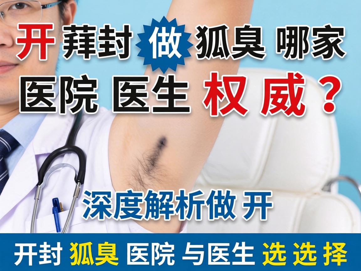 开封做狐臭哪家医院医生权威？深度解析开封狐臭医院与医生选择