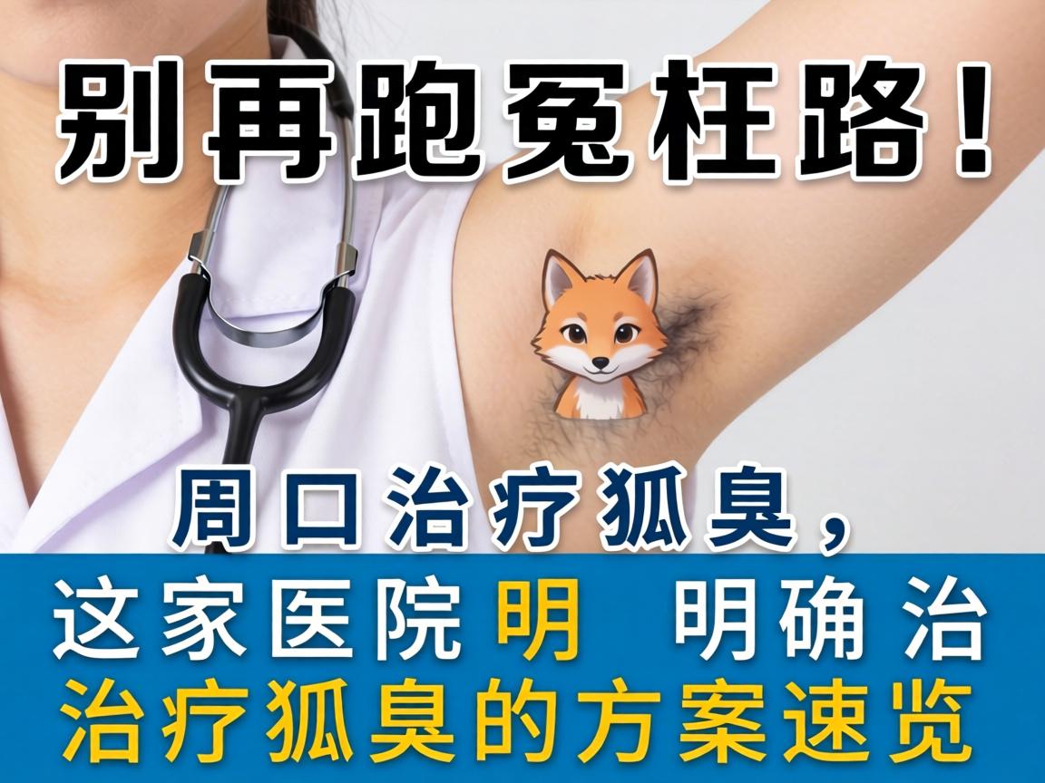 别再跑冤枉路！周口治疗狐臭，这家医院明确治疗狐臭的方案速览