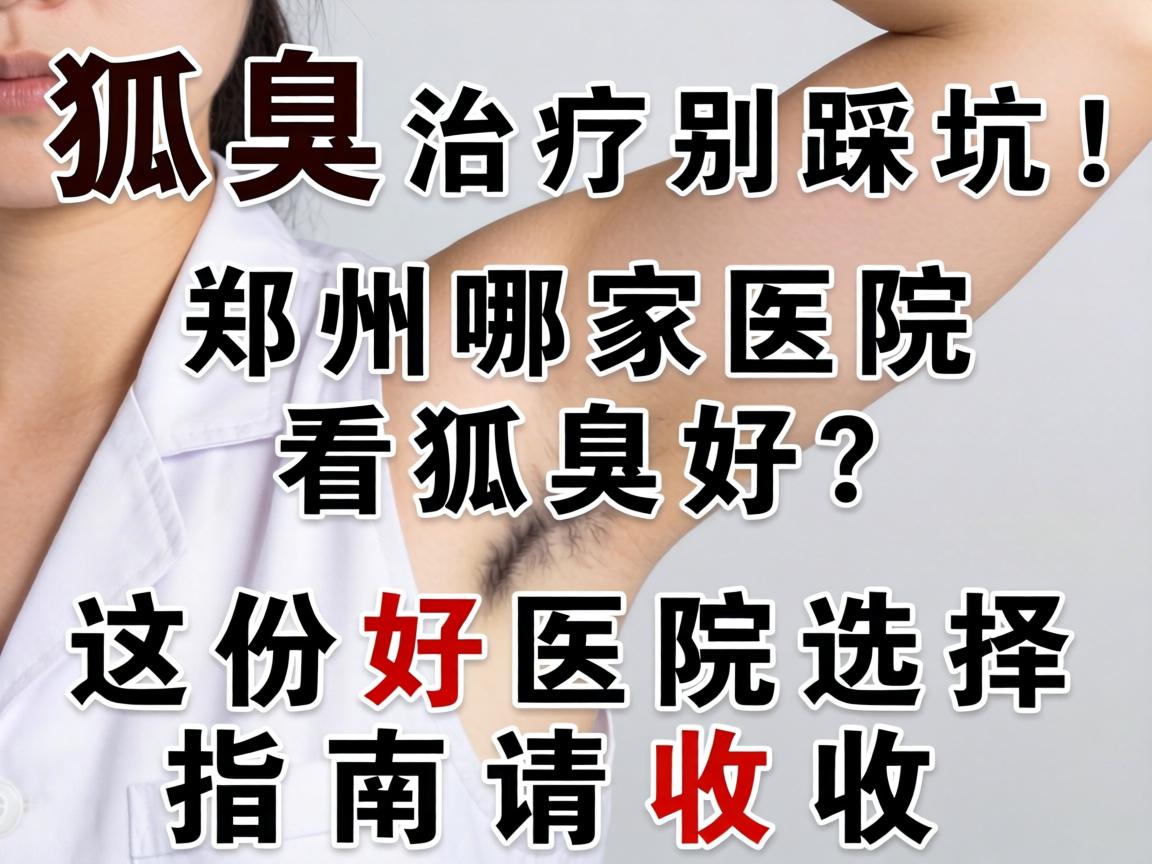 狐臭治疗别踩坑！郑州哪家医院看狐臭好？这份好医院选择指南请收好