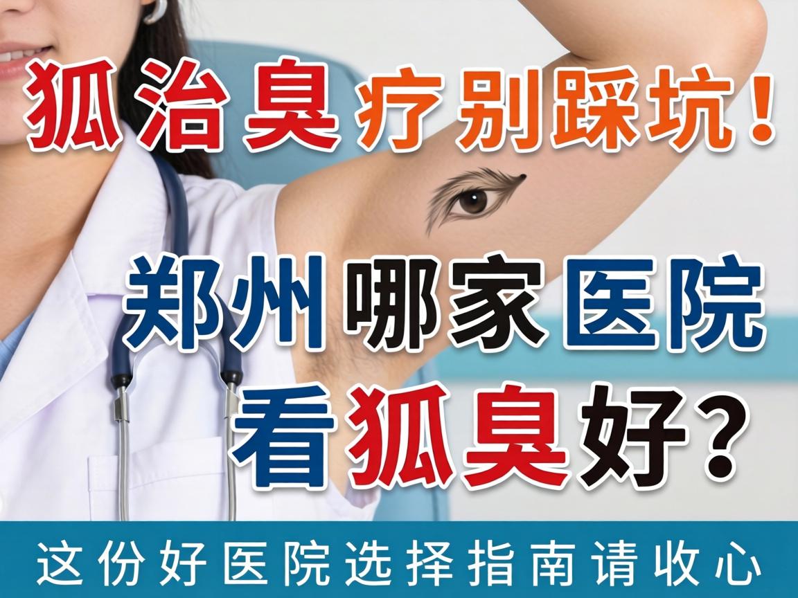 狐臭治疗别踩坑！郑州哪家医院看狐臭好？这份好医院选择指南请收好