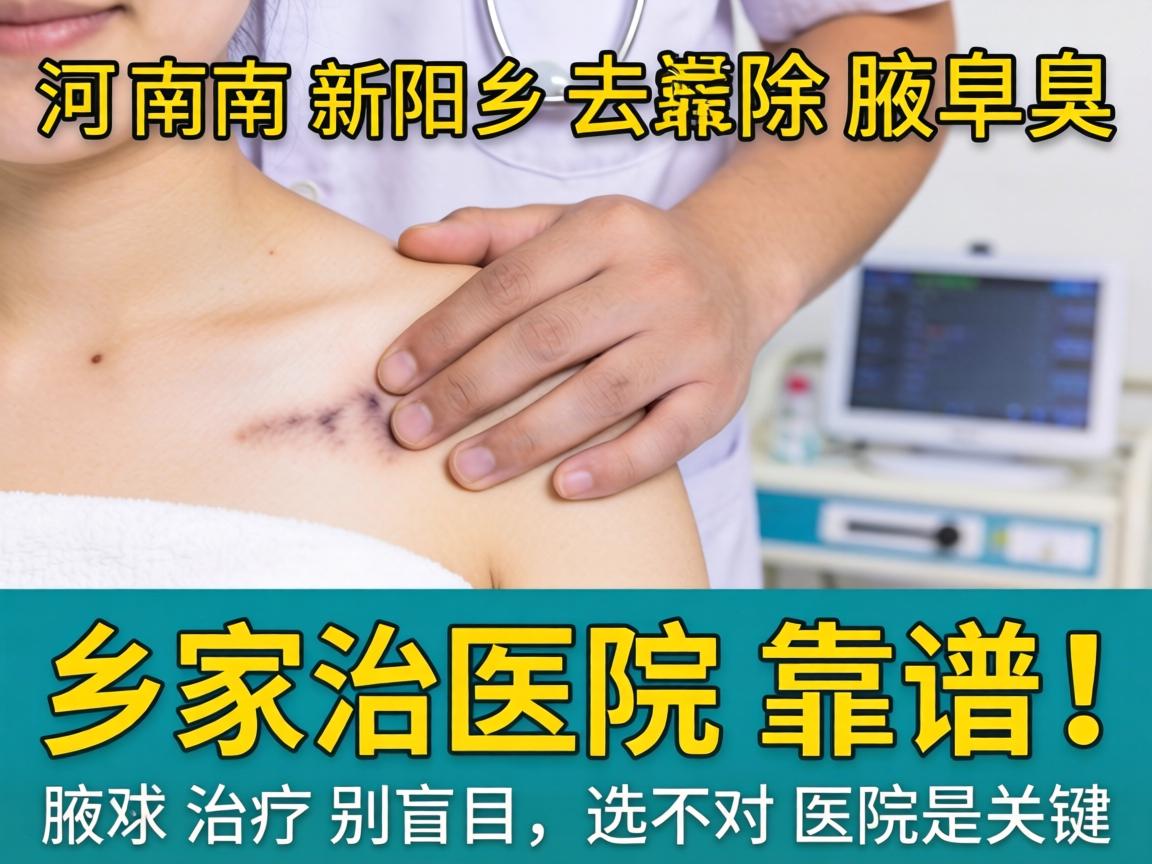 河南新乡去除腋臭，这家医院靠谱！腋臭治疗别盲目，选对医院是关键