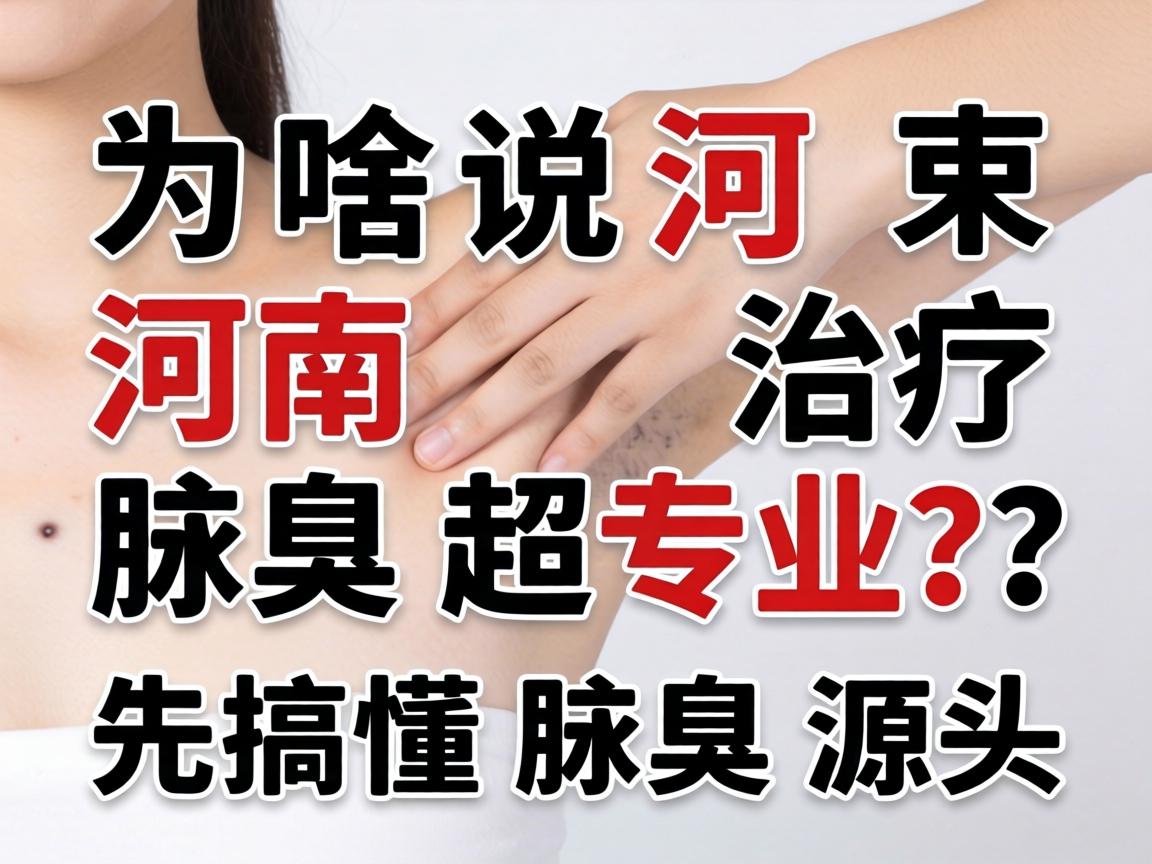 一、为啥说河南治疗腋臭超专业？先搞懂腋臭源头