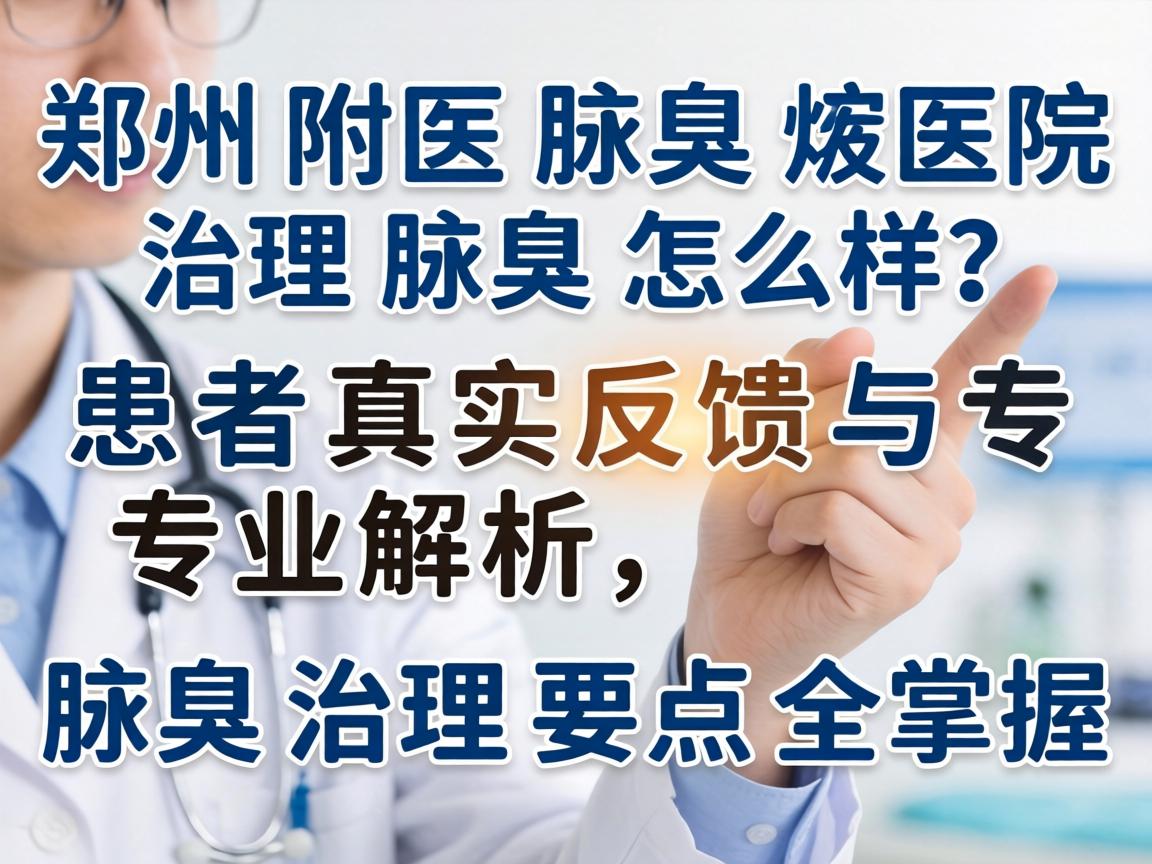 郑州附医腋臭医院治理腋臭怎么样？患者真实反馈与专业解析，腋臭治理要点全掌握