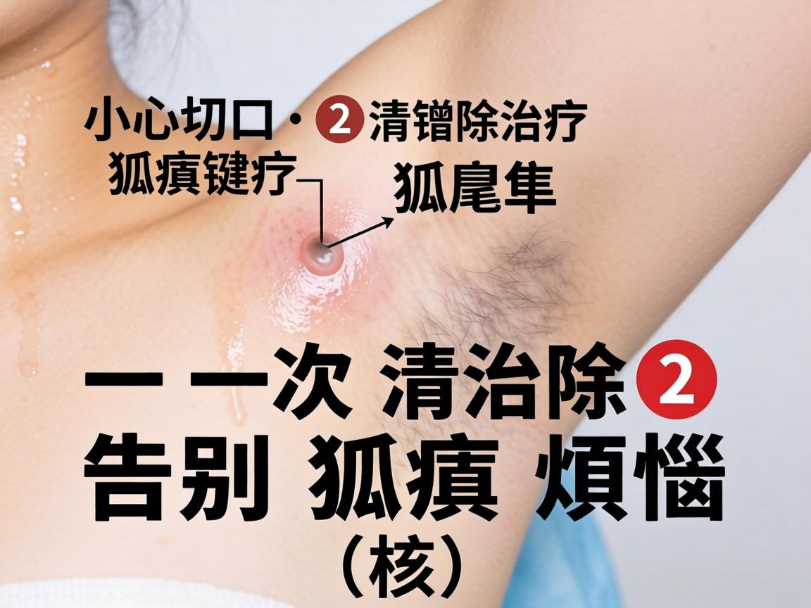 小切口汗腺清除治疗狐臭，一次清除，告别狐臭烦恼（核心关键词重复2次）