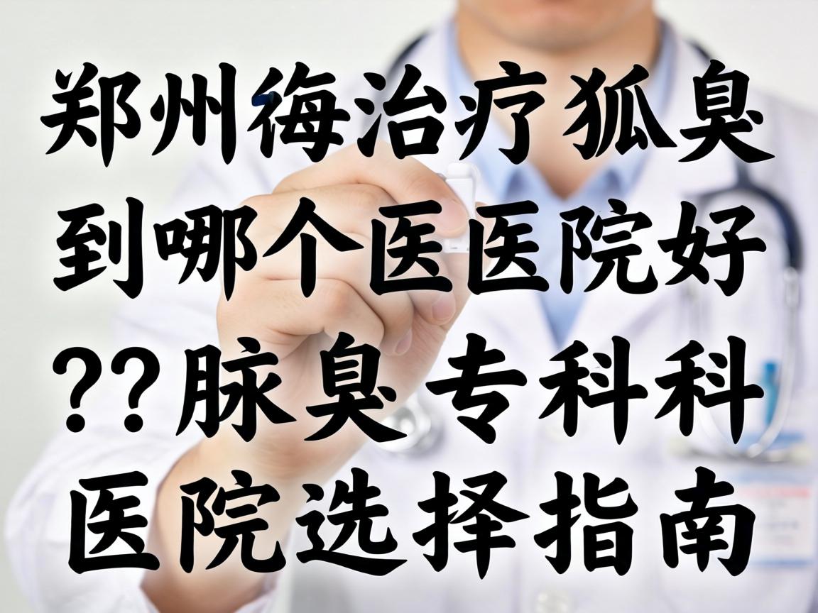 郑州治疗狐臭到哪个医院好？腋臭专科医院选择指南