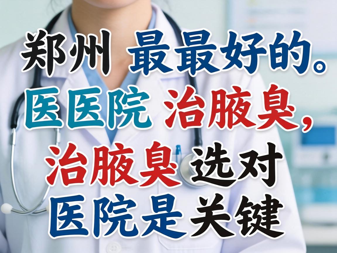 郑州最好的医院治腋臭，治腋臭选对医院是关键