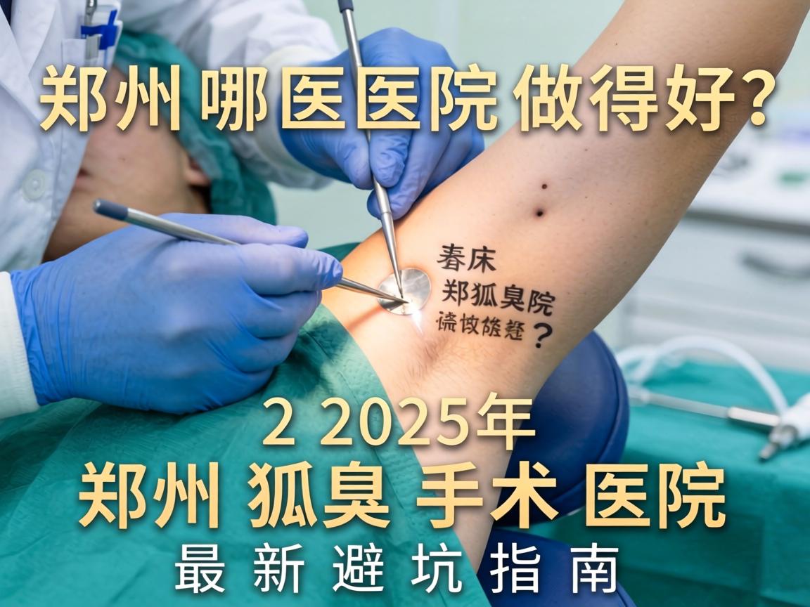 郑州狐臭手术哪医院做得好？2025年郑州狐臭手术医院最新避坑指南