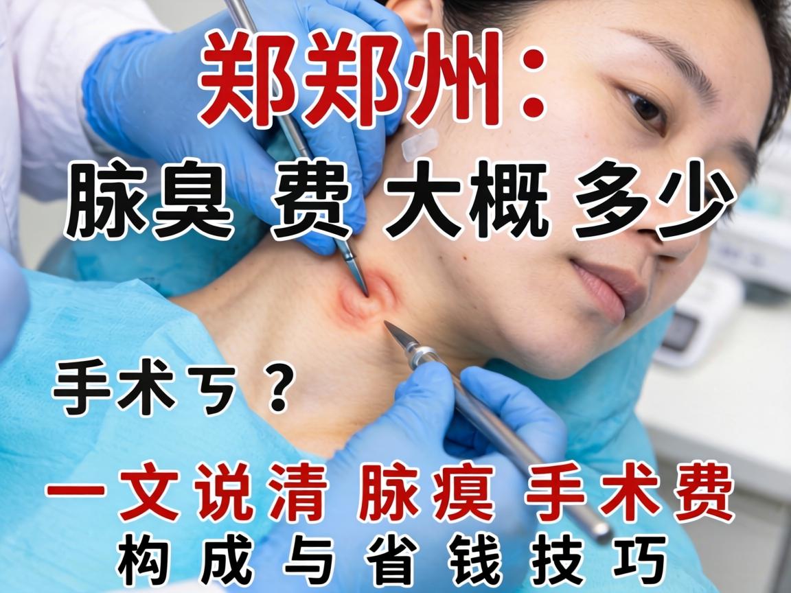 郑州腋臭手术费大概多少？一文说清腋臭手术费构成与省钱技巧