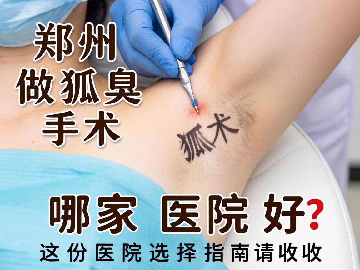 郑州做狐臭手术，哪家医院好？这份医院选择指南请收好