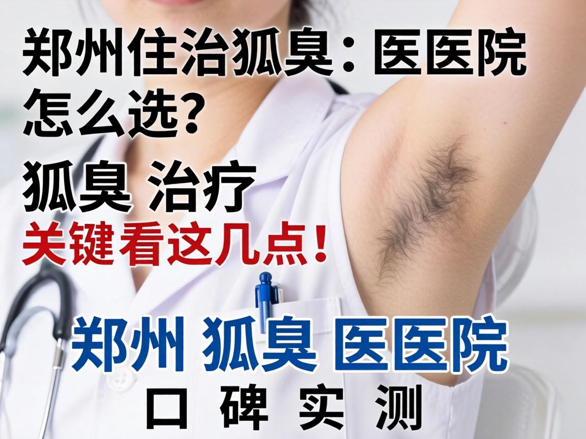 郑州狐臭医院怎么选？狐臭治疗关键看这几点！郑州狐臭医院口碑实测