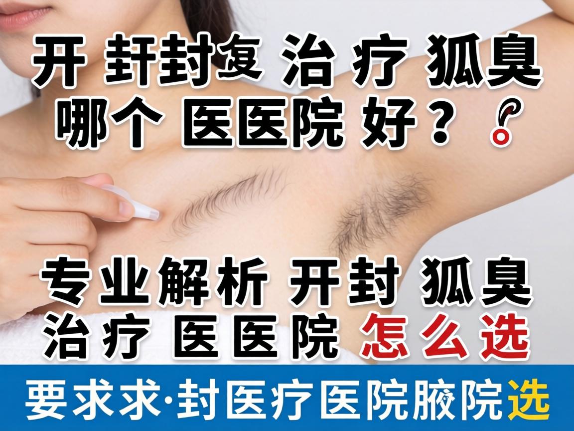 开封治疗狐臭哪个医院好？专业解析开封狐臭治疗医院怎么选